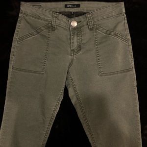 Olive green skinny jeans from Nordstrom